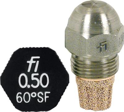 Brennerdüse Fluidics Öldüse Fi SF 45° 60° 80° 0,40 0,45 0,50 0,55 0,60 0,65 Düse