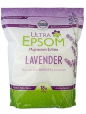Ultra Epsom Lavender Bath Salts 18lb Bulk Bag Therapeutic Soaking Salt Lavender