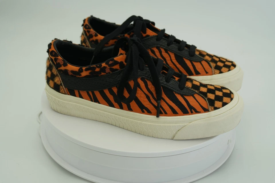 Vans Mujer 7.5 UA Old Skool UltraCush Tigre Leopardo Cuadros Poni Cabello Sne Foto 2 de 4