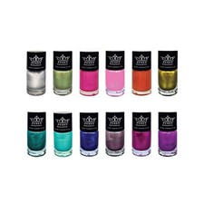 Rocking Metallic Stamping Nail Polish Nail Art Color - Set of 12 Metallic Col...