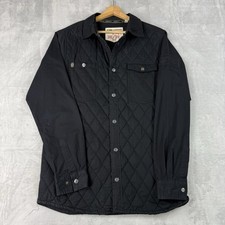 Triple Five Soul Quilted Shirt Jacket Black NYC Streetwear Men M cyberpunk Tech
