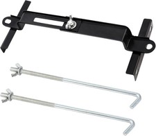 Battery Hold Down Kit, High-Strength Battery Crossbar with Heavy-Duty Clamps, Ru