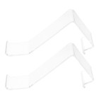 Acrylic Shoe Display Rack Set of 2 Transparent Holder for High Heels