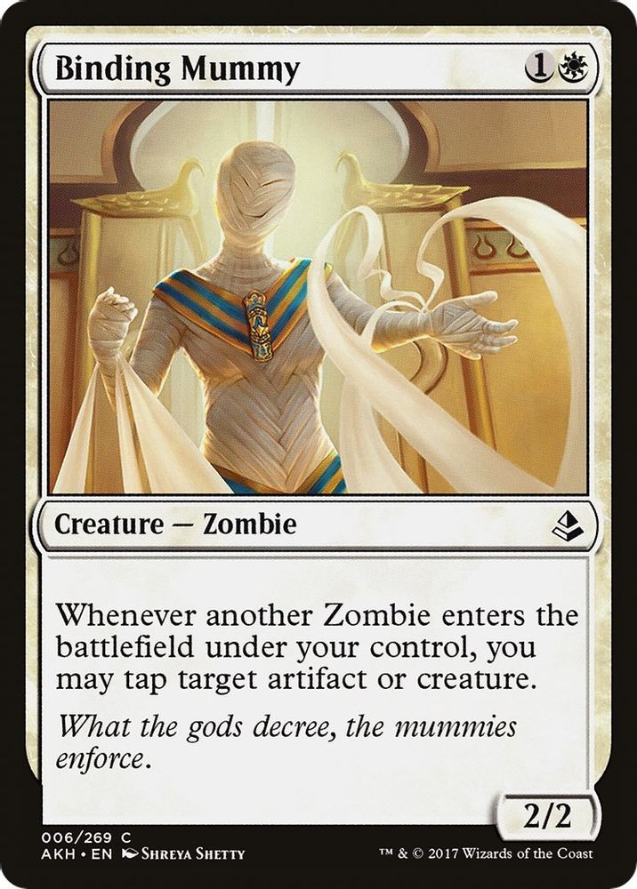 2017 Magic: The Gathering: Amonkhet - Binding Mummy (#6, C, Near Mint)