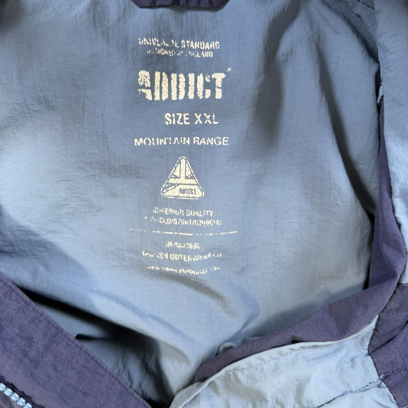 Addict Mountain Range Jacket Windbreaker Full-hoo… - image 8