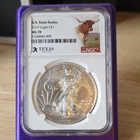 U.S. Mint Silver Eagle 2019 NGC MS70 1 oz .999 Silver Texas U.S. State Series