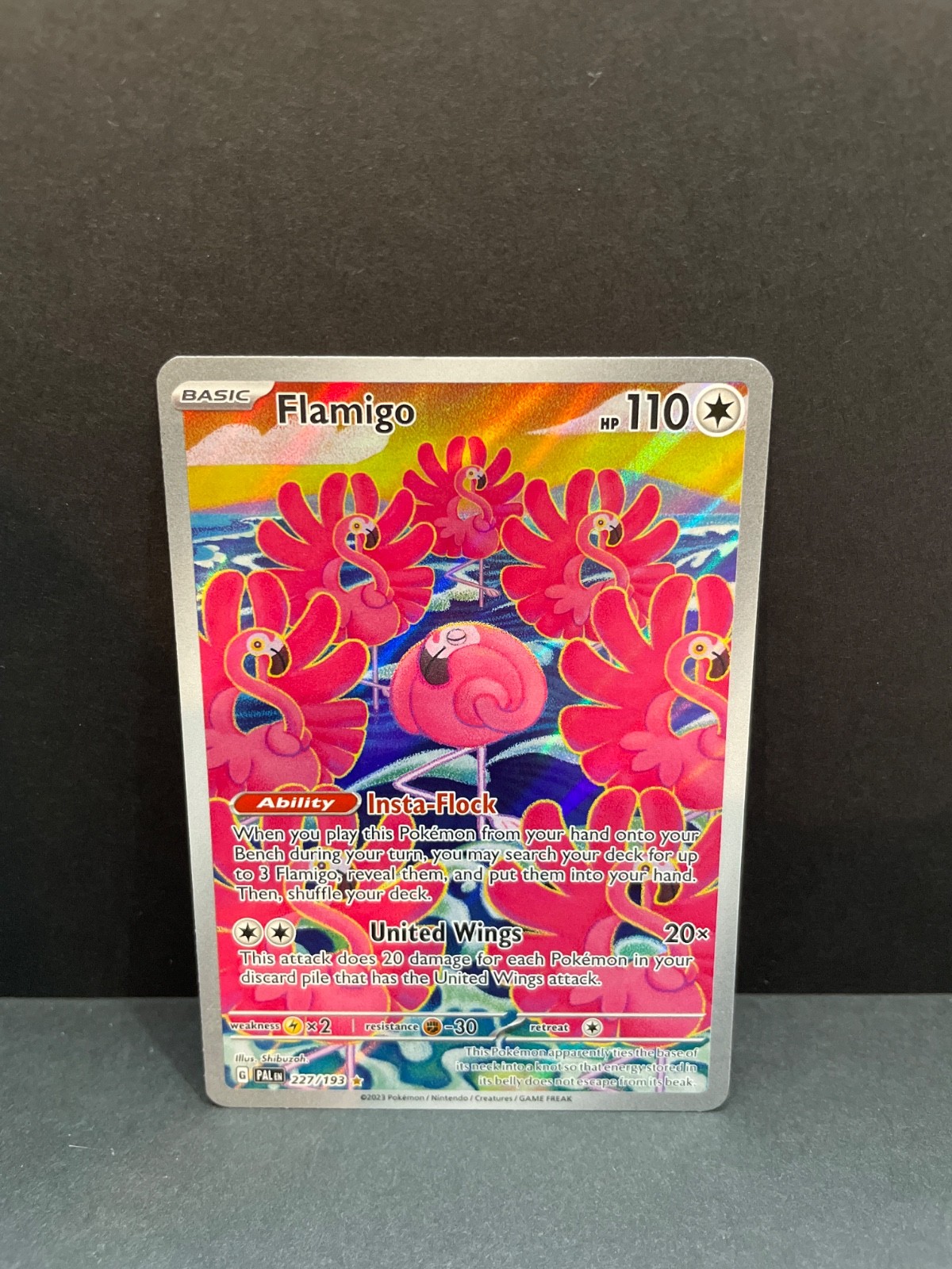 Flamigo 227/193 Illustration Rare Paldea Evolved Pokémon TCG NM