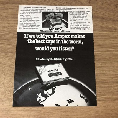 GRAM134 MAGAZINWERBUNG 11X8 AMPEX 20/20+ HOHE SCHRÄGBÄNDER