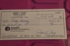 Bob Cousy  Personal Check Signed Autographed Boston Celtics  Basketball  — photo 1