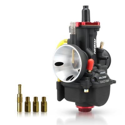 NIBBI Carburetor PWK28 fit Motorcycle Engine with 28mm Carb Jets for DirtBike...