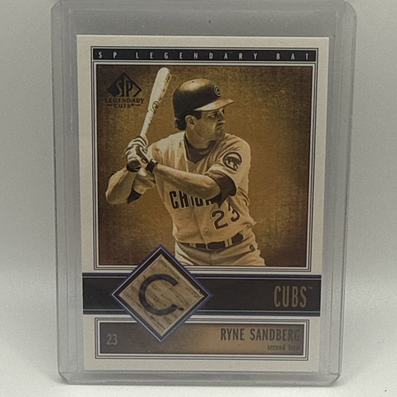 Ryne Sandberg #B-RSA 2002 SP Legendary Cuts Baseball Game Bat