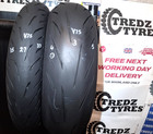 Bridgstone Hypersport S22 180 50 17120 70 17 Motorcycle Tyres Partworn V75