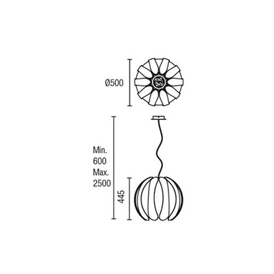 LEDs C4 00-3543-BW-BW Suspension White 1 x e27 max 100w