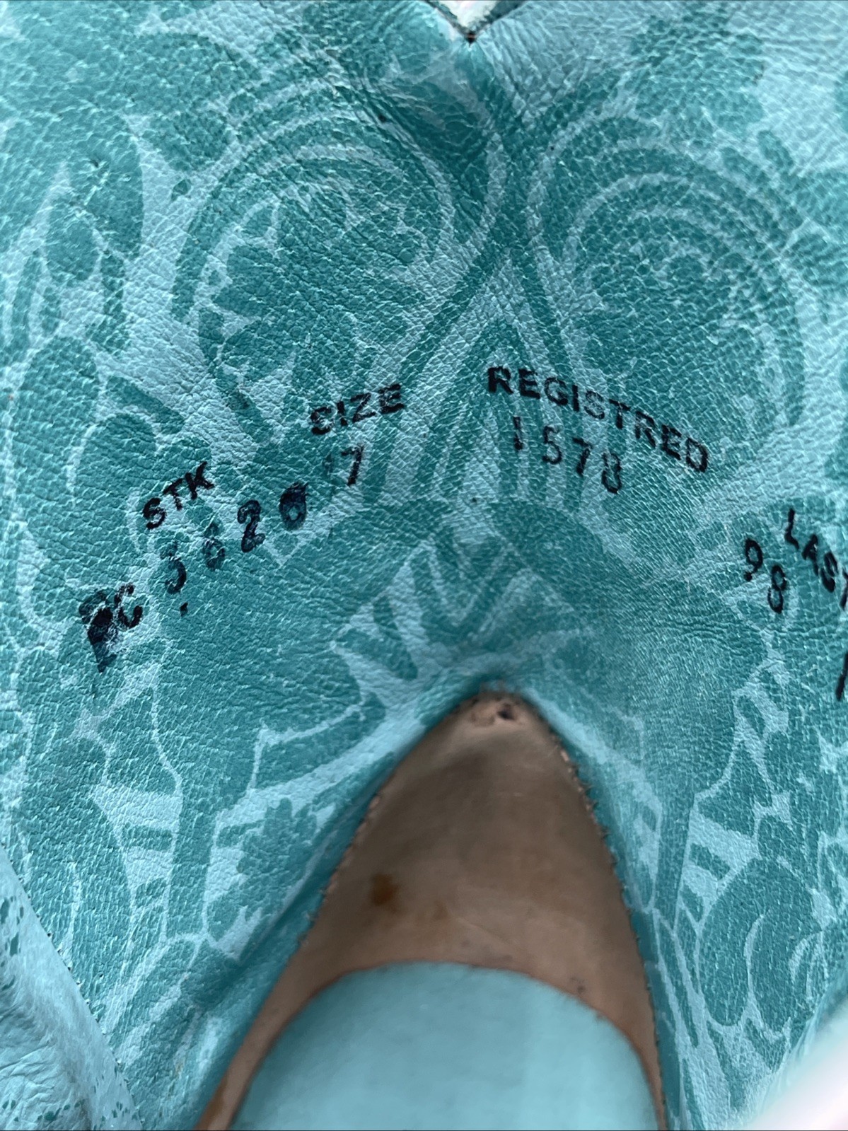 Corral Python Embroidery Leather Studded Snip Toe… - image 7