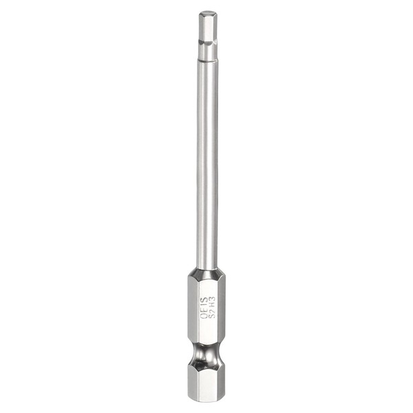 "H3.0 Sechskant-Schraubendreher-Bit 3.0Mm Flachspitze 1/4\" Schaft 75Mm Magnetisch"-image