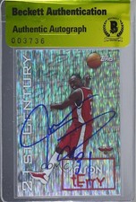 BAS 1999-00 Topps 21st Century Jason Terry #C1 Authentic Auto 3c7