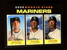2020 Topps Heritage MARINERS ROOKIE STARS Nola, Lewis, Dunn item 2