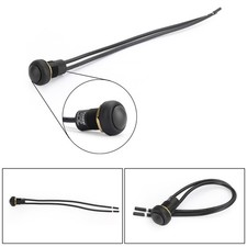 1Pcs Waterproof Momentary Reset ON/OFF Push Button Round Switch with Wire Black