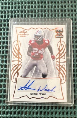 2021 Leaf Trinity - Shaun Wade #BA-SW1 Platinum Spectrum /50 (AU, RC)