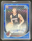 2025 Bowman Kasparas Jakucionis Chrome Auto Blue X-Fractor /150 #BCA-KJ RC Heat