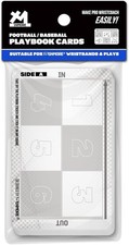 1NMORE 12PCS 24PCS Wristbands Playbook Cards, Youth Quarterback Medium, 12Pcs