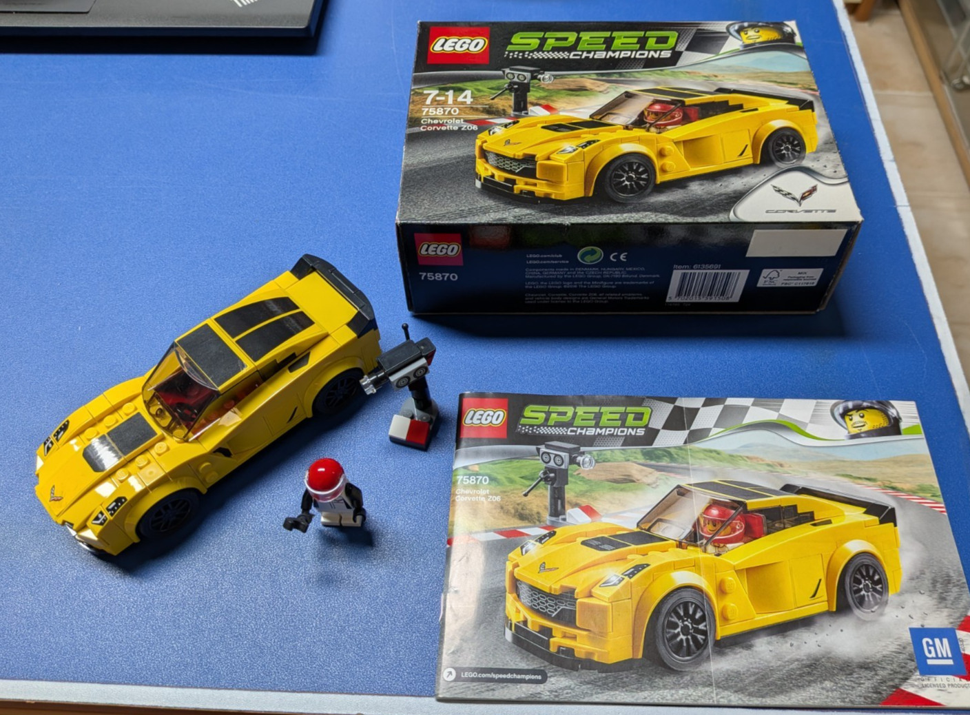 LEGO SPEED CHAMPIONS 75870 CHEVROLET CORVETTE Z06 COMPLETO