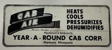 ORIGINAL YEAR-A-ROUND CAB  AIR  VINYL  DECALS