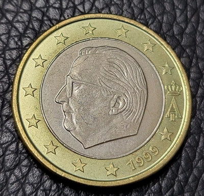 1999 Belgium 1 Euro  Coin