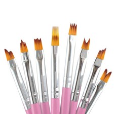 8Pcs Nail Art Brush Gradient Draw Polish Painting UV Gel Liner Pen Manicure Tool