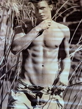 50X37 in Abercrombie &Fitch Model Vinyl Poster Wall Art Print Advertising 