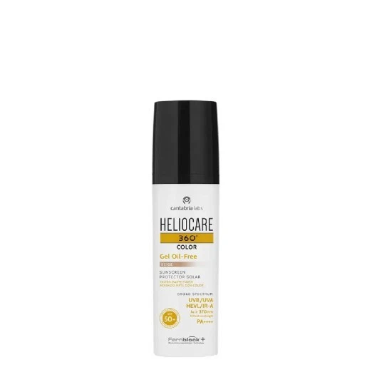 Gel Heliocare 360 sin aceite color beige tintado FPS50+ 50 ml Foto 2 de 4
