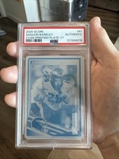2025 PANINI SCORE #61 SAQUON BARKLEY 1/1 CYAN PRINTING PLATE PSA AUTHENTIC