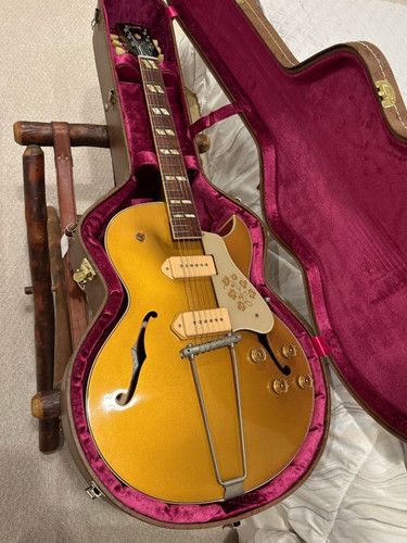 2015 Gibson ES-295 Reissue Gold Finish w/ Trapeze Tailpiece Rare '52
