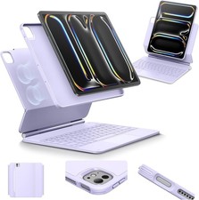 Keyboard Case for iPad Pro 13 Inch Case with Keyboard M5/M4, 2025/2024 Purple
