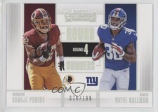 2017 Panini Contenders Round Numbers Silver /199 Samaje Perine Wayne Gallman fm0