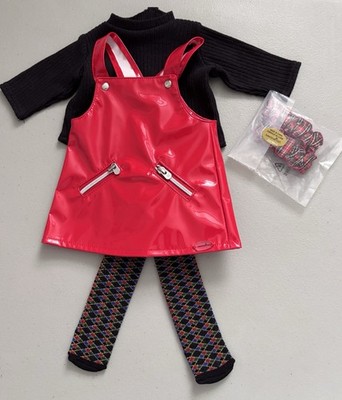 American Girl Nicki Hoffman Red Jumper Outfit