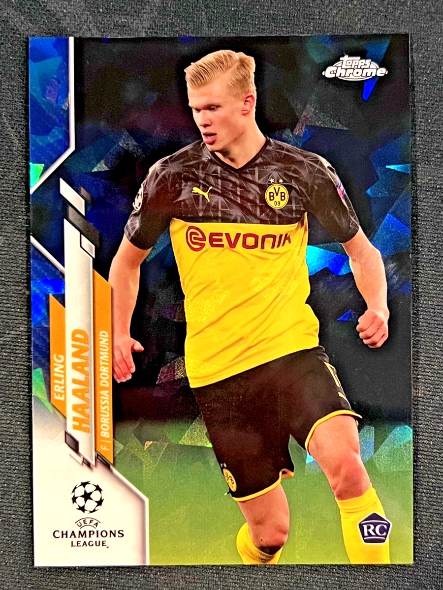 2019-20 Topps Chrome UCL Sapphire Edition Erling Haaland #74 for