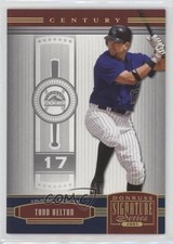 2005 Donruss Signature Series Century Gold 11/25 Todd Helton #48 HOF 04br