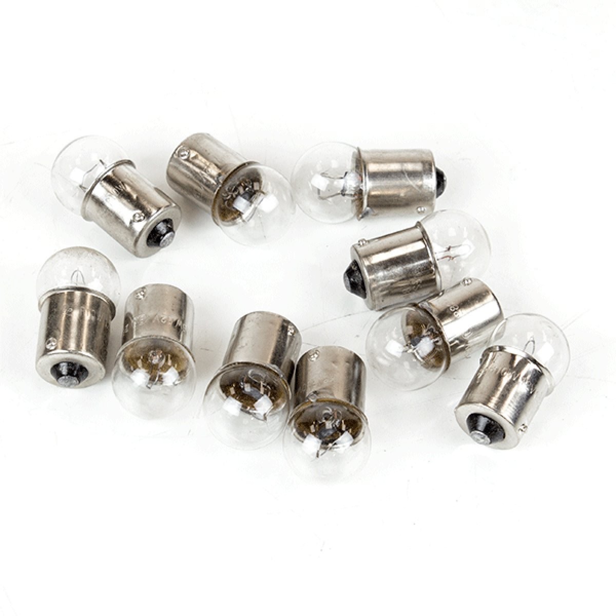 Scooter Sidelight/Indicator Bulb 10 PCS Clear R10 (BULB044) 12 V Light Bulb NEW