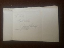 James Galway signed on paper "The Man with the Golden Flute"