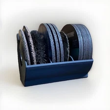 Angle Grinder Disc Holder Wall Mount 4.5” Wheel Rack Flap Disc Organizer Shop