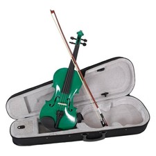 Basswood 4/4 Adult Acoustic Violin w/ Case Bridge Bow Rosin for Beginner