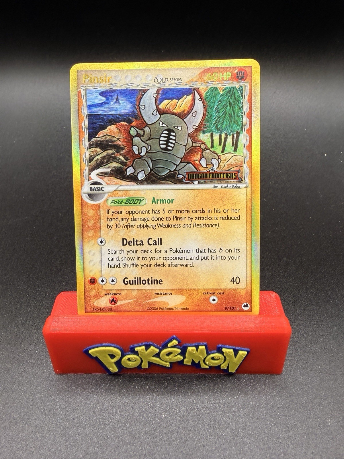 2006 EX Dragon Frontiers Pinsir Stamped Rev. Holo Rare Delta Species 9/101 NM-M