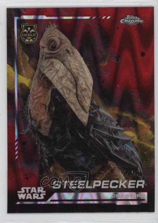 2024 Topps Chrome Star Wars Blaster Red RayWave Refractor Steelpecker #94 1g57