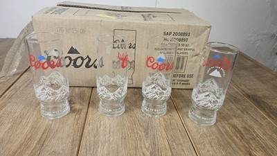 24x Nagelneue Half Pint Coors Gläser Bar Mann Höhle Haus Bier Berg 