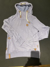 Naketano Pullover mit Kapuze Größe L, blau