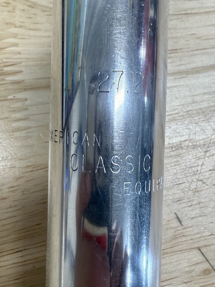 COMO NUEVO American Classic 27,2 mm X 270 mm Retro MTB Carretera Vintage Espejo Pulido Foto 2 de 4