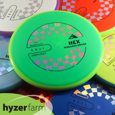 Axiom SOFT NEUTRON HEX *pick weight & color* Hyzer Farm disc golf mid