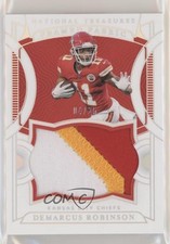2021 National Treasures Framed Fabric Holo Silver 4/25 Demarcus Robinson #DR s3g