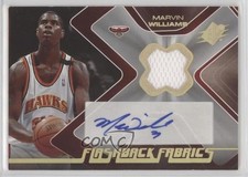 2006-07 SPx Flashback Fabrics Auto Marvin Williams #MW Auto 1u6